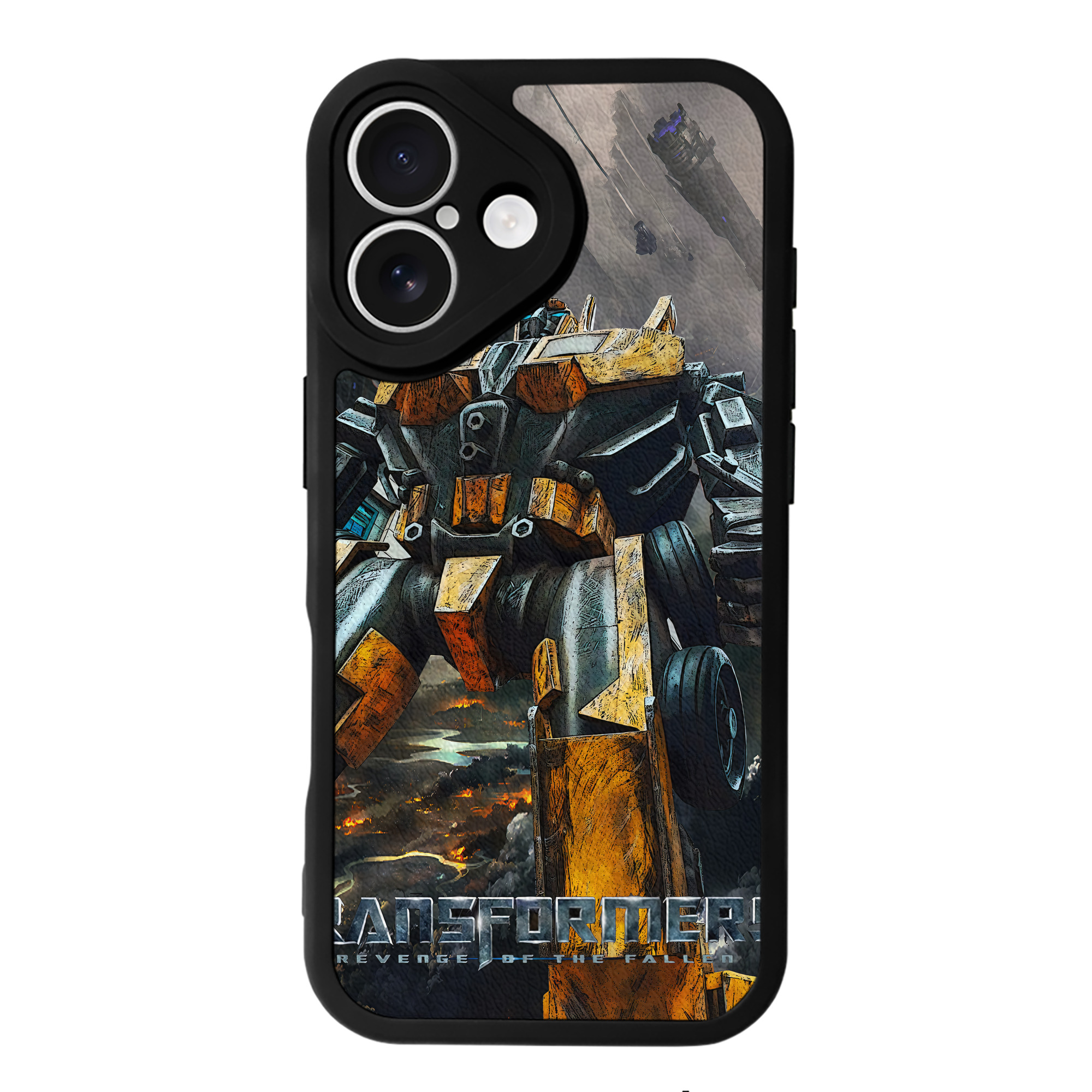 （画像用） Transformers トランスフォーマー 【iPhone 16シリーズ対応】シリコンスマホケース（レザー調） 材質：シリコン